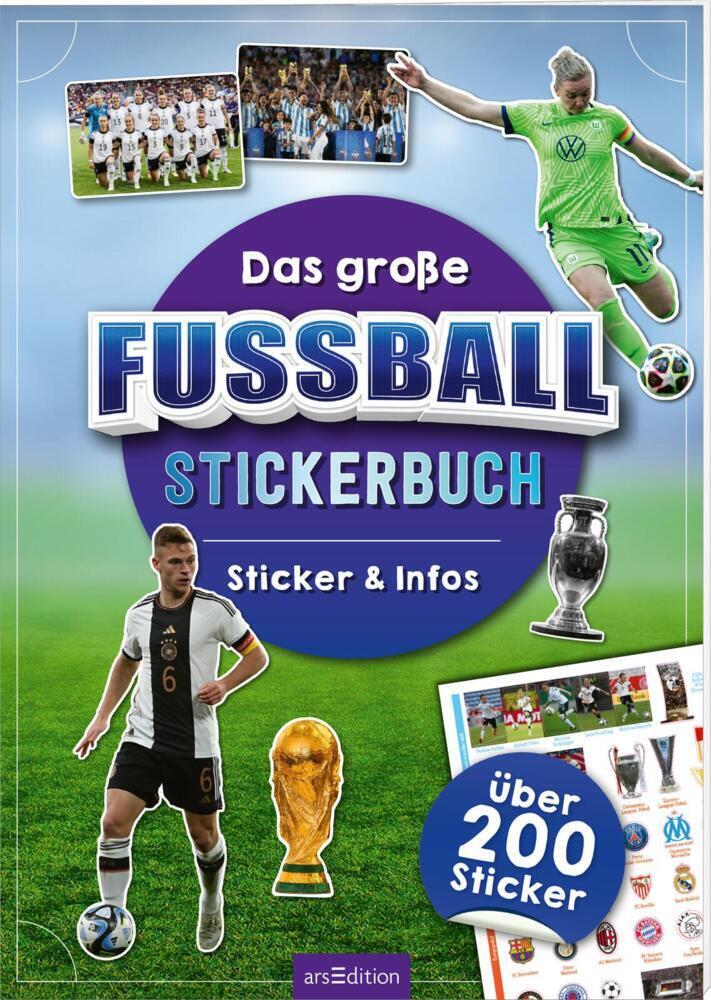 Cover: 9783845854601 | Das große Fußball-Stickerbuch | Sticker &amp; Infos - über 200 Sticker