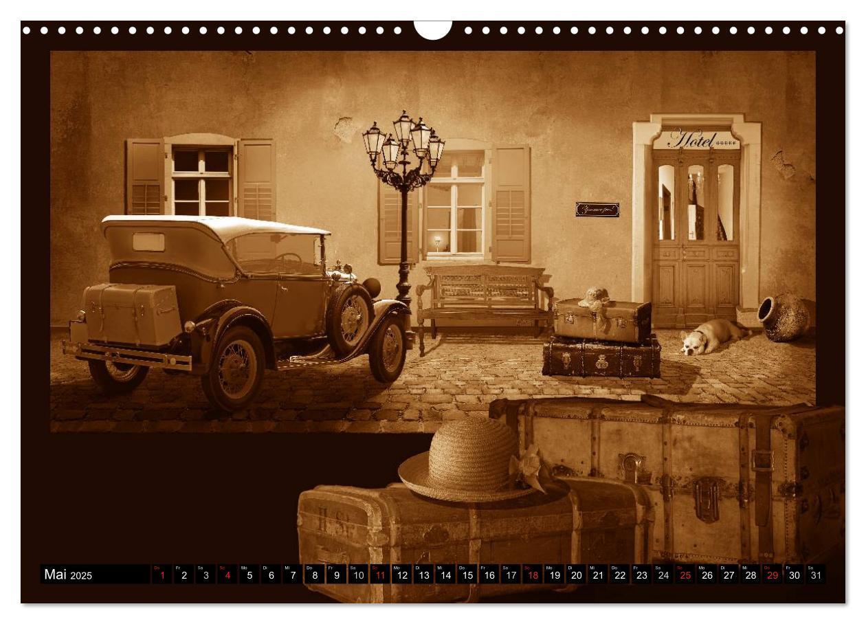 Bild: 9783435680474 | Nostalgie in Sepia (Wandkalender 2025 DIN A3 quer), CALVENDO...