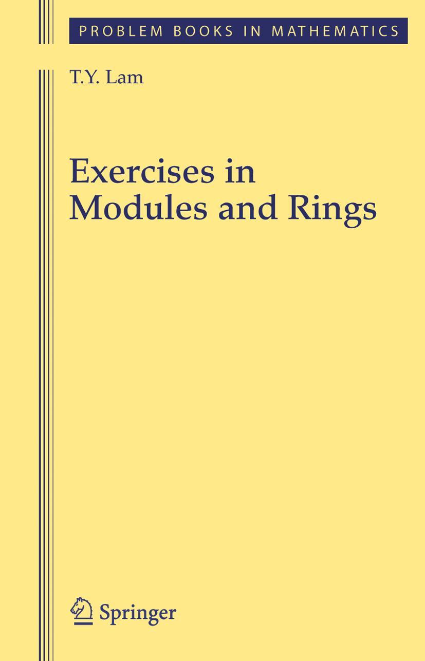 Cover: 9780387988504 | Exercises in Modules and Rings | T. Y. Lam | Buch | xviii | Englisch