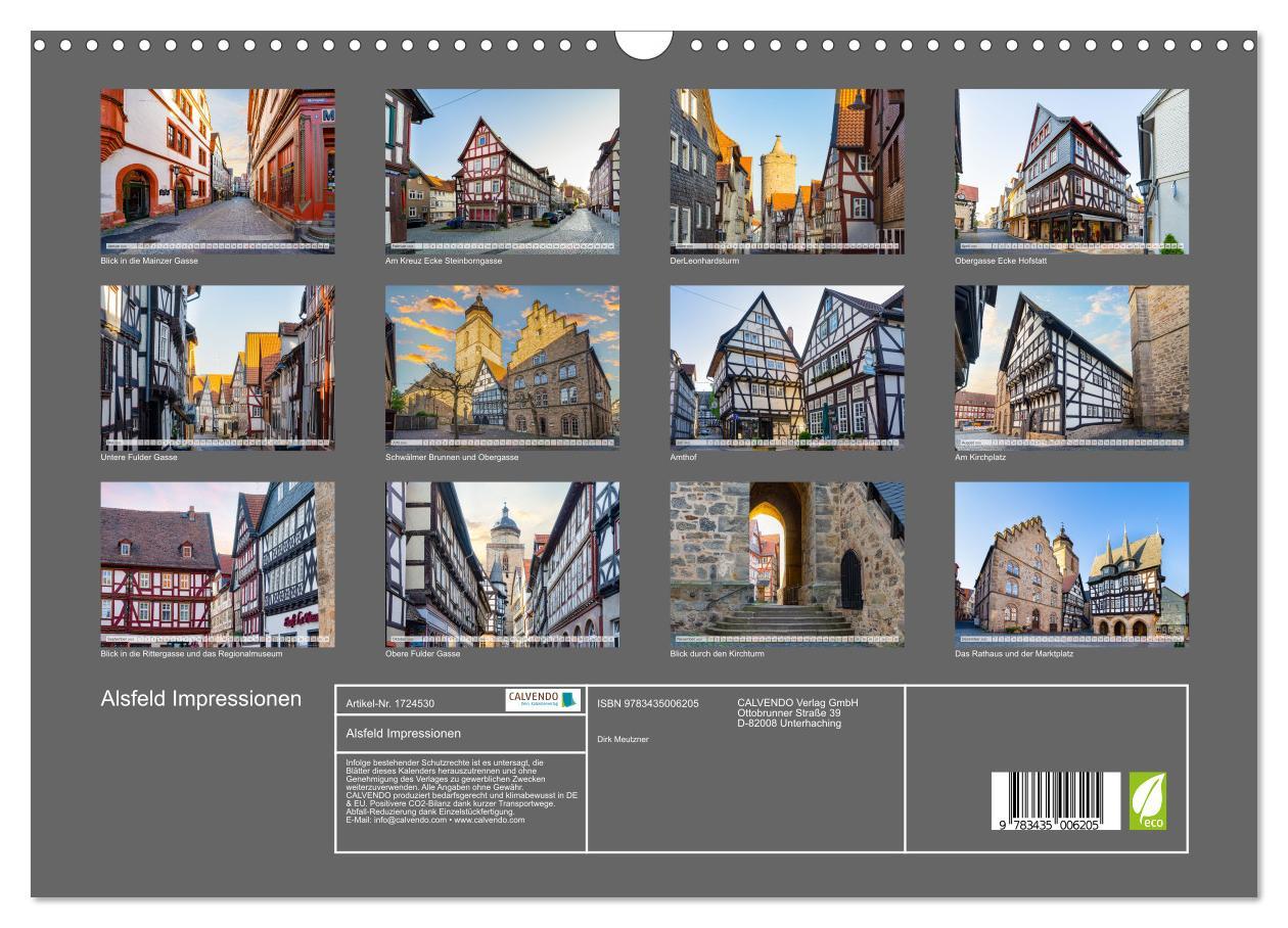 Bild: 9783435006205 | Alsfeld Impressionen (Wandkalender 2025 DIN A3 quer), CALVENDO...