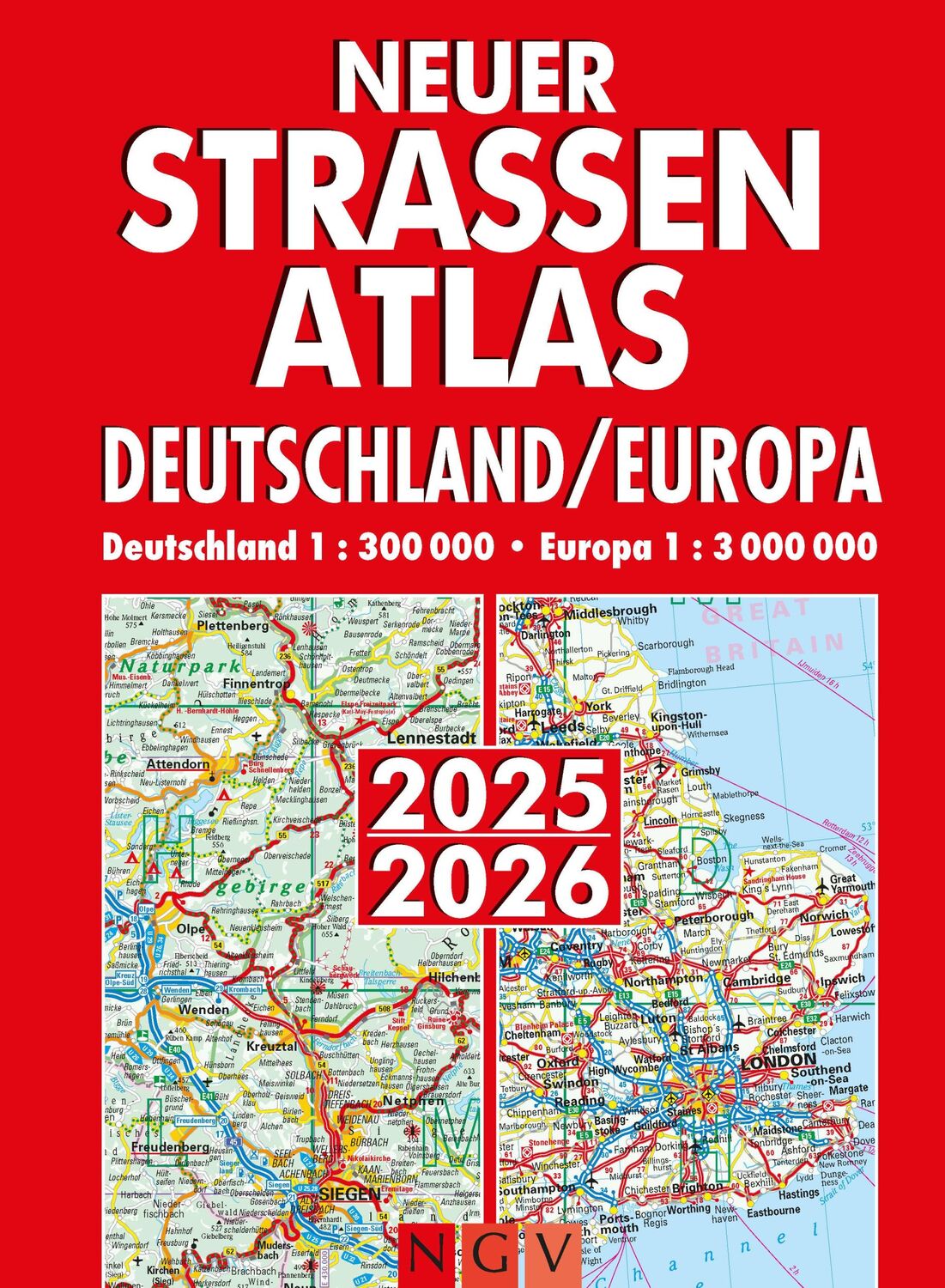 Cover: 9783625143345 | Neuer Straßenatlas Deutschland/Europa 2025/2026 | Taschenbuch | 168 S.