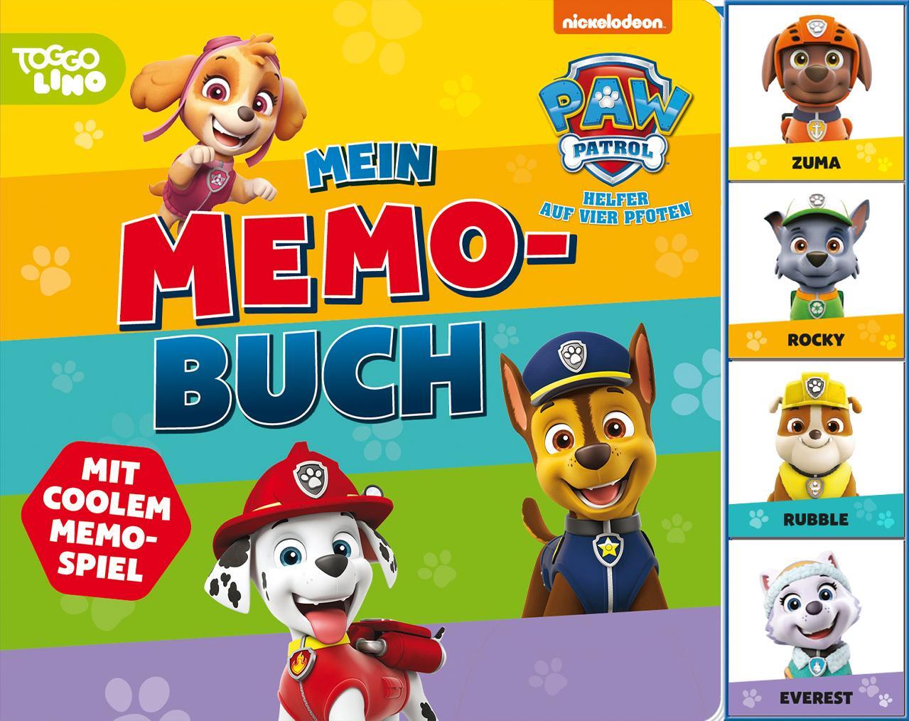 Cover: 9783849946272 | PAW Patrol Mein Memo-Buch | Mit 40 Memo-Karten! Für Kinder ab 3 Jahren