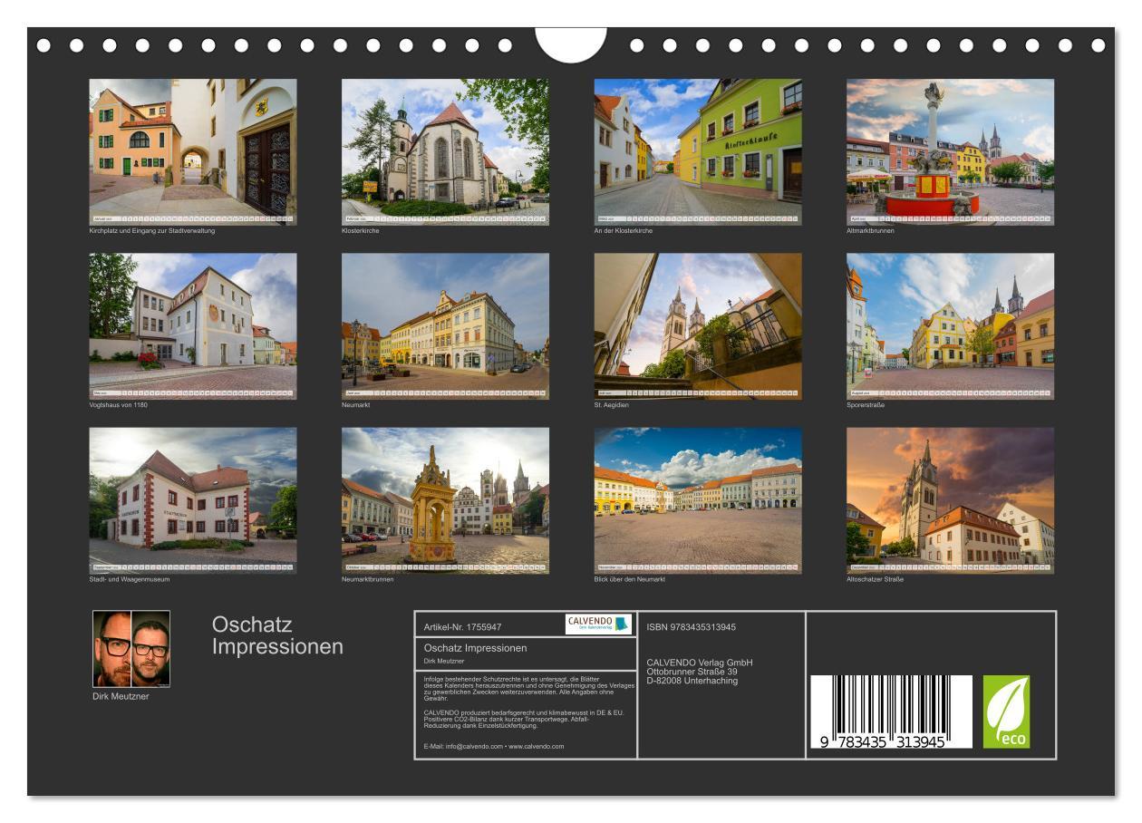 Bild: 9783435313945 | Oschatz Impressionen (Wandkalender 2025 DIN A4 quer), CALVENDO...