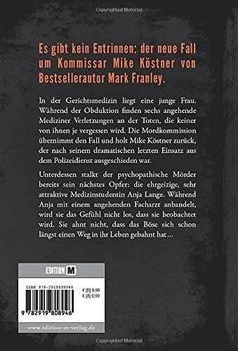 Rückseite: 9782919808946 | Nachtkalt | Mark Franley | Taschenbuch | Ein Mike-Köstner-Thriller