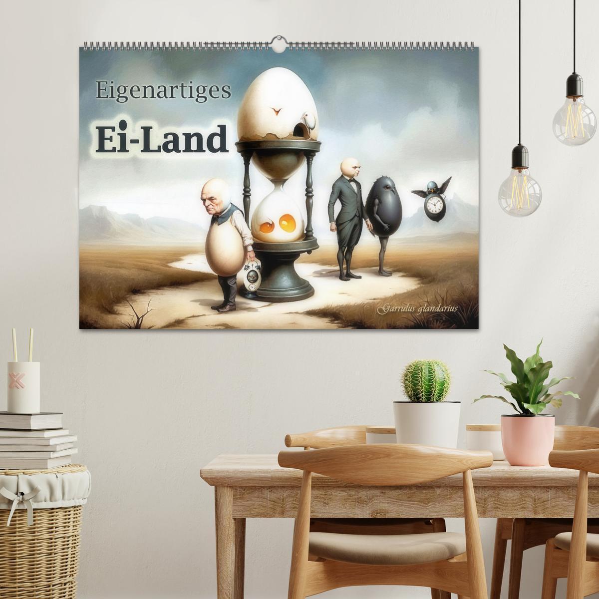 Bild: 9783457177785 | Eigenartiges Ei-Land (Wandkalender 2025 DIN A2 quer), CALVENDO...