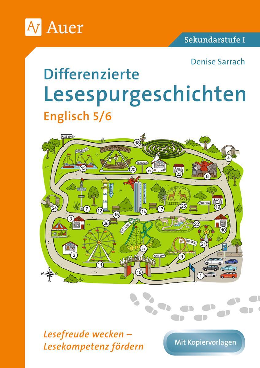 Cover: 9783403081890 | Differenzierte Lesespurgeschichten Englisch 5-6 | Denise Sarrach