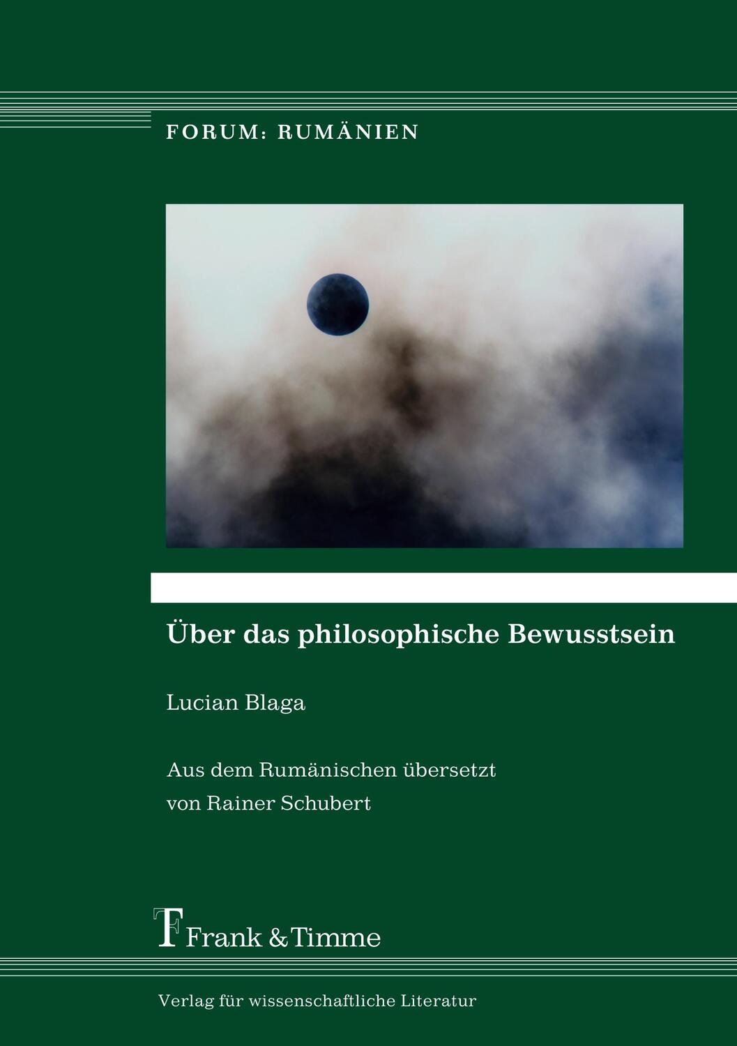 Cover: 9783732902613 | Über das philosophische Bewusstsein | Lucian Blaga | Taschenbuch