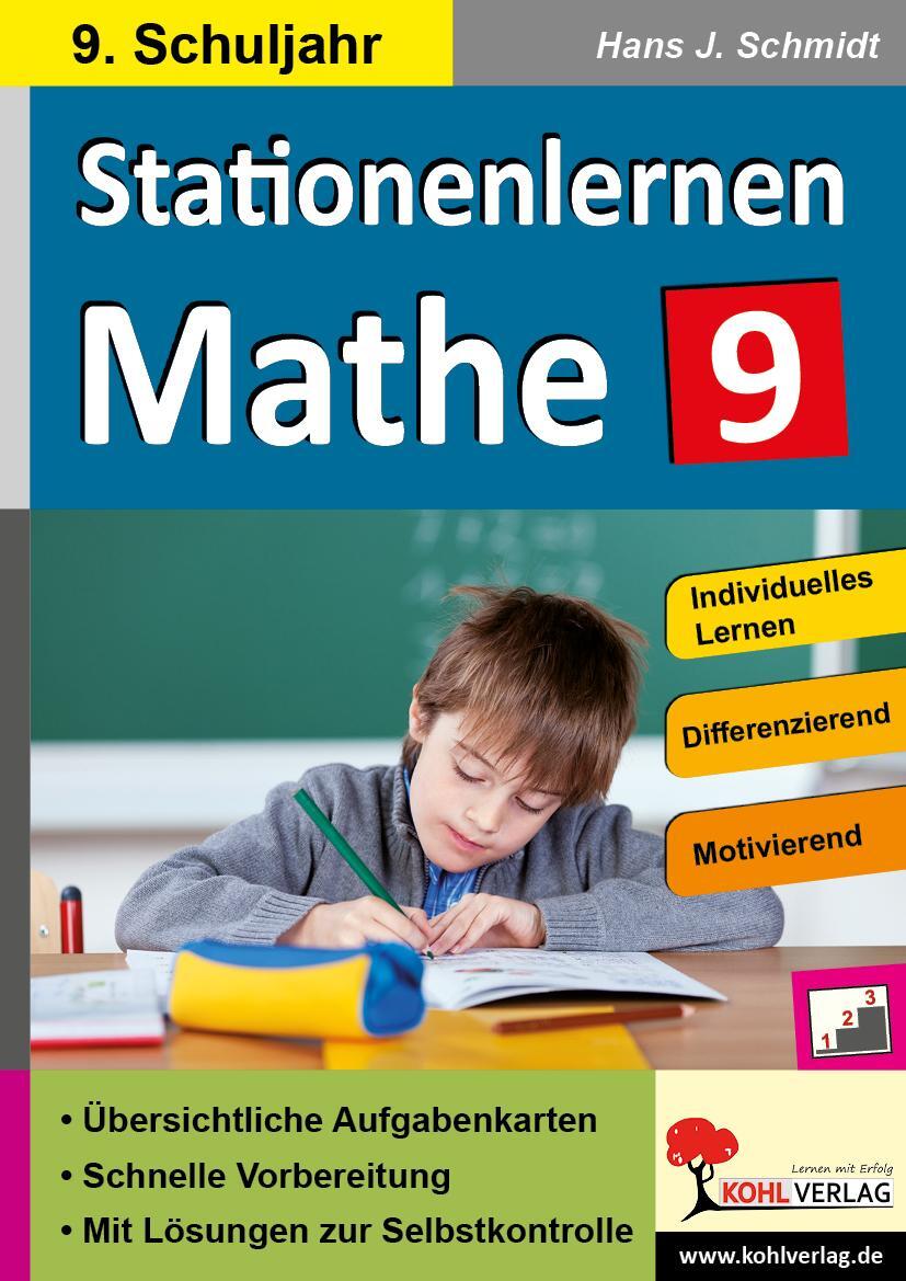 Cover: 9783956868399 | Stationenlernen Mathe / Klasse 9 | Hans-J. Schmidt | Taschenbuch
