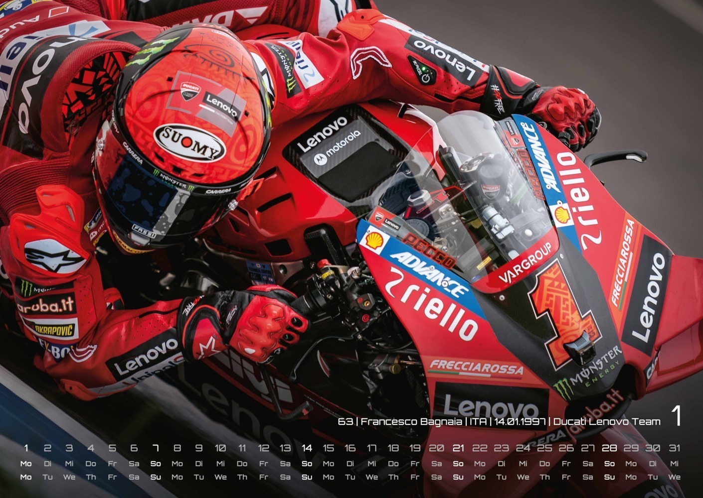 Bild: 9783986732622 | Motorrad Grand Prix 2024 - Kalender MotoGP DIN A2 | GP-Fever.de | 2024