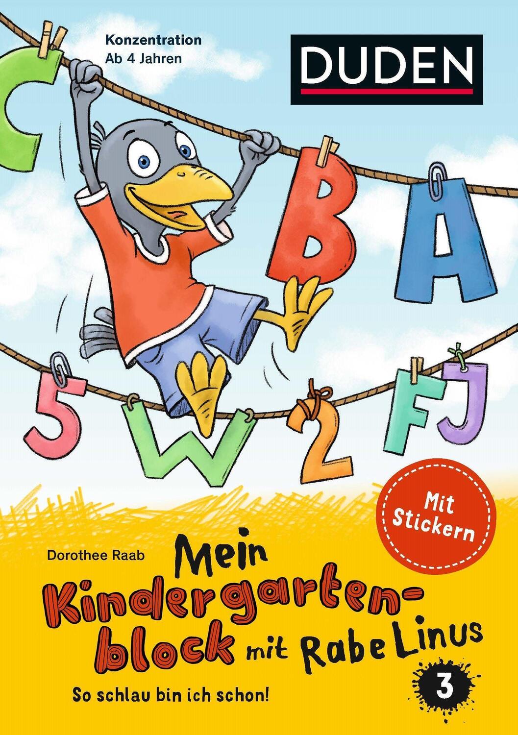 Cover: 9783411757565 | Mein Kindergartenblock mit Rabe Linus (3) | Dorothee Raab | Buch