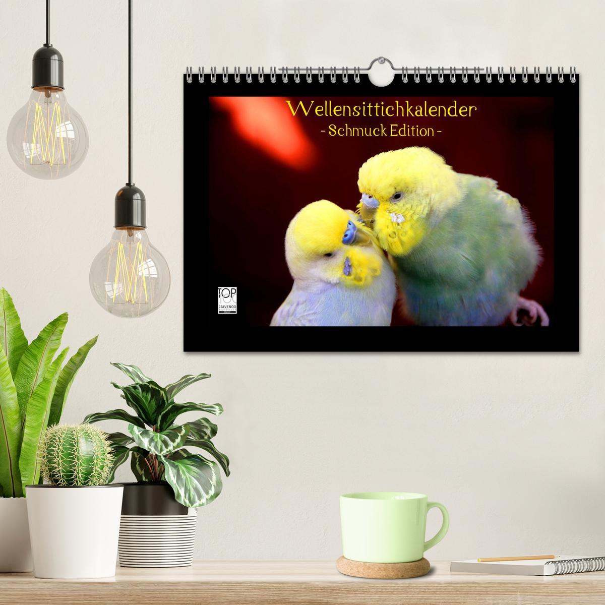 Bild: 9783435715251 | Wellensittichkalender - Schmuck Edition (Wandkalender 2025 DIN A4...