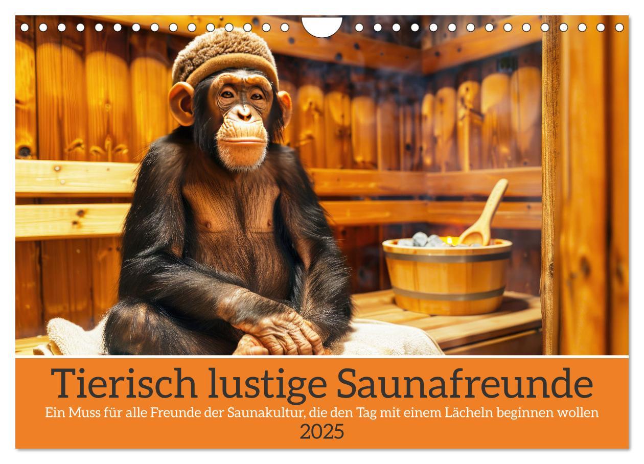 Cover: 9783457168141 | Tierisch lustige Saunafreunde (Wandkalender 2025 DIN A4 quer),...