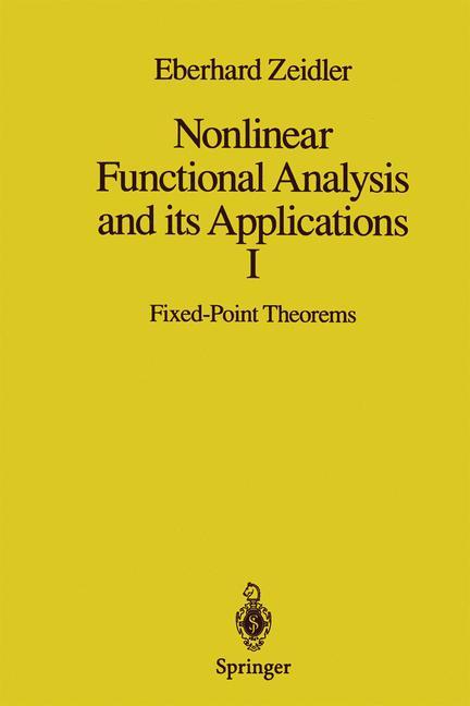 Cover: 9780387909141 | Nonlinear Functional Analysis and its Applications | Eberhard Zeidler