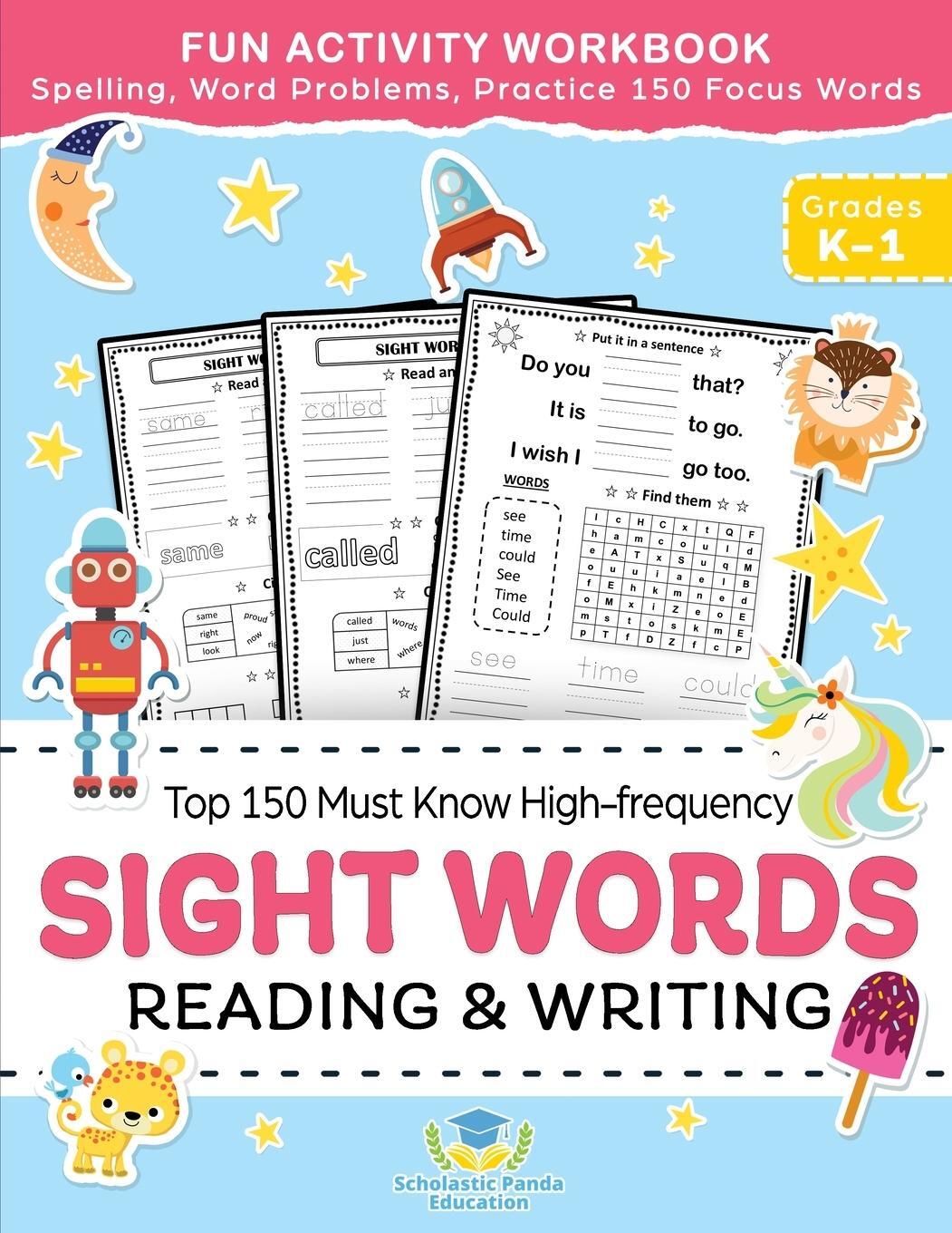 Cover: 9781953149299 | Sight Words Top 150 Must Know High-frequency Kindergarten &amp; 1st Grade