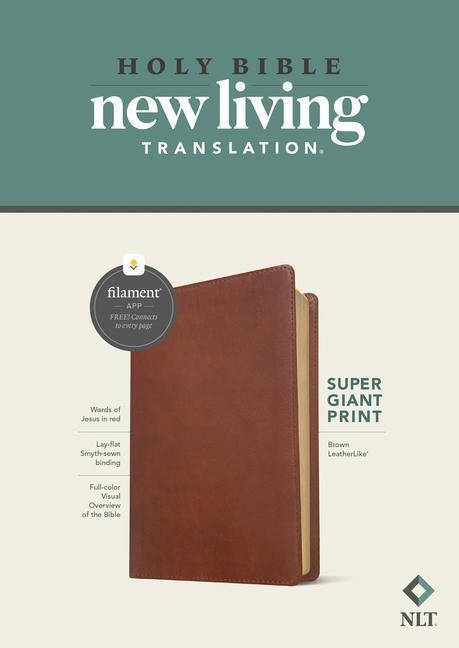 Cover: 9781496458100 | NLT Super Giant Print Bible, Filament-Enabled Edition (Leatherlike,...