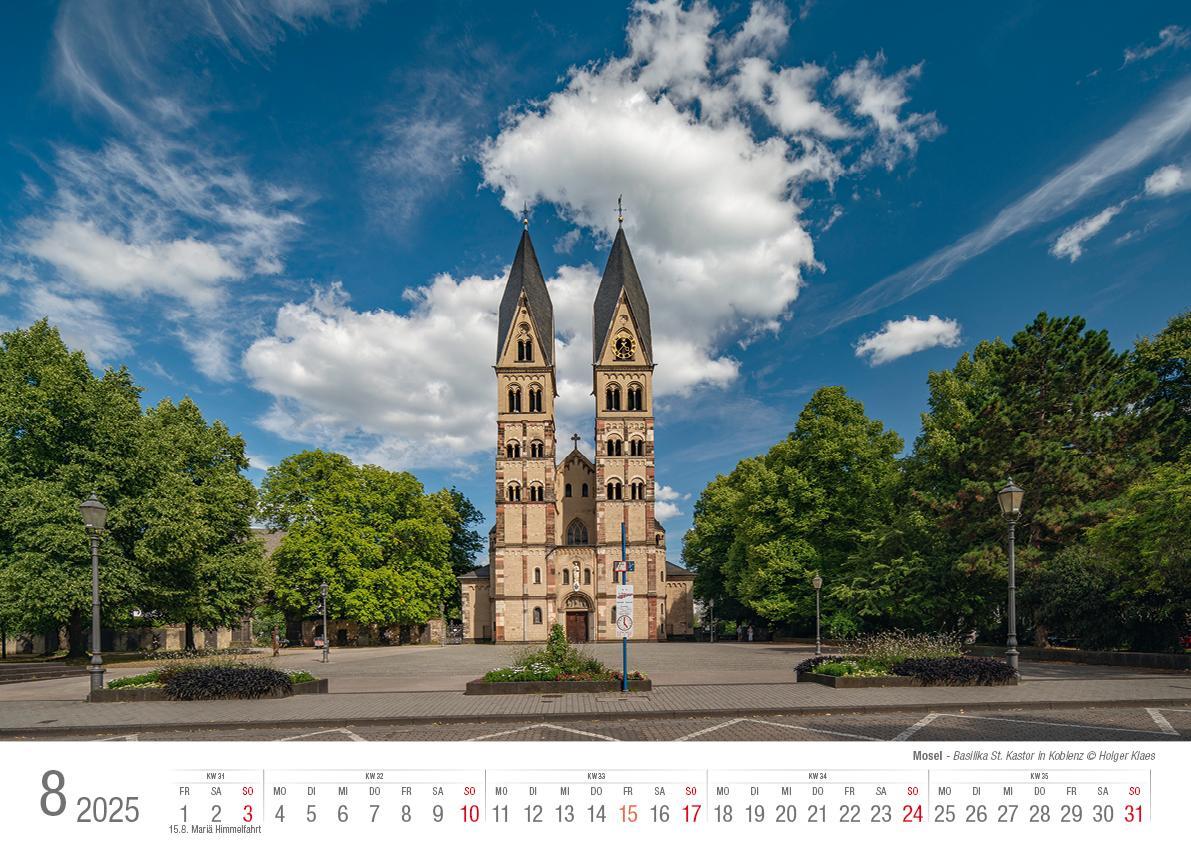 Bild: 9783965352179 | Die Mosel von Trier bis Koblenz 2025 Bildkalender A3 Spiralbindung