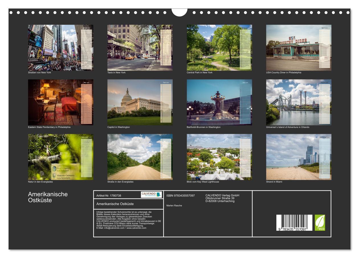 Bild: 9783435557097 | Amerikanische Ostküste (Wandkalender 2025 DIN A3 quer), CALVENDO...