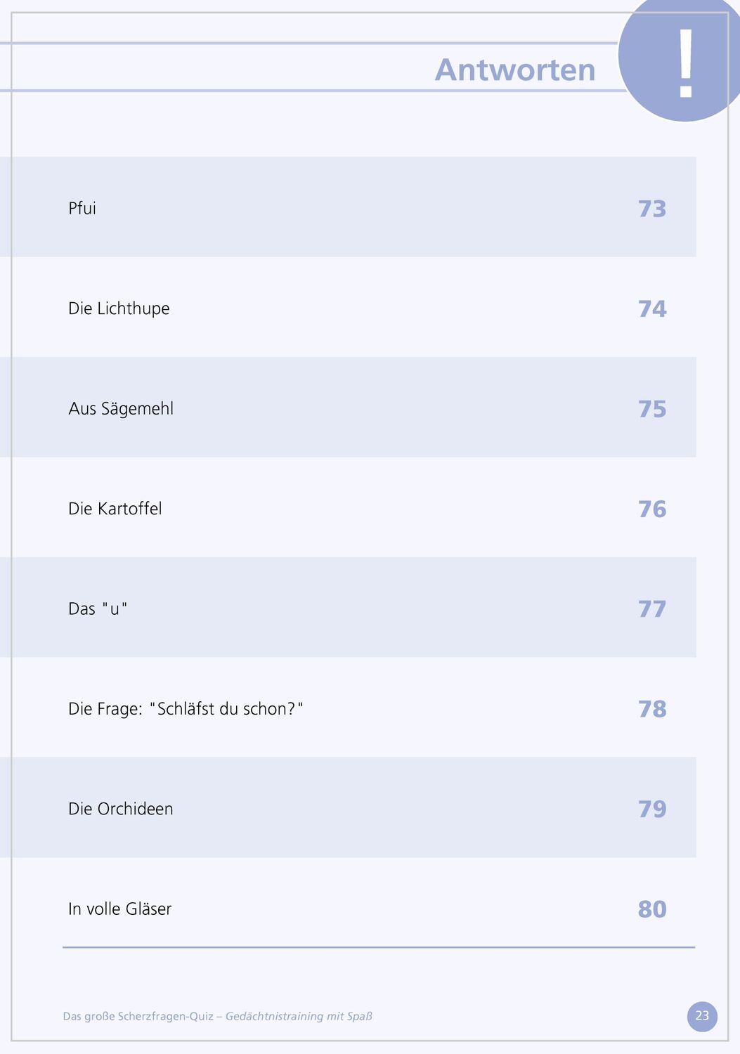 Bild: 9783944360386 | Das große Scherzfragen-Quiz | Gedächtnistraining mit Spaß | Linus Paul