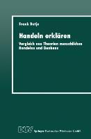 Cover: 9783824443451 | Handeln erklären | Frank Detje | Taschenbuch | Paperback | xi | 1999