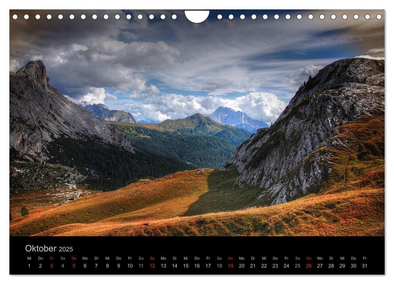 Bild: 9783435808915 | Mystische Dolomiten (Wandkalender 2025 DIN A4 quer), CALVENDO...