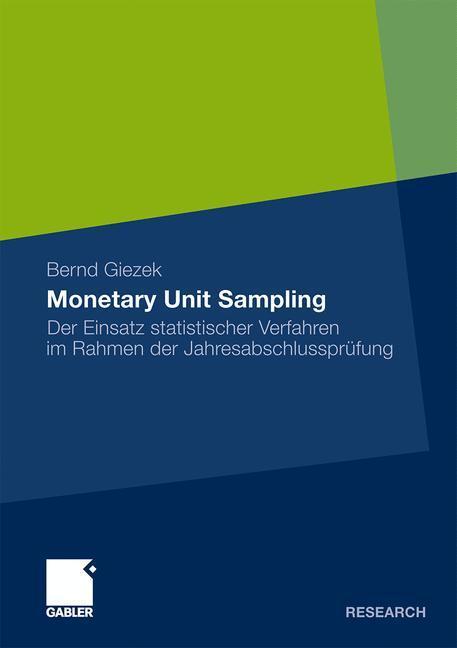 Cover: 9783834927149 | Monetary Unit Sampling | Bernd Giezek | Taschenbuch | Paperback | 2011