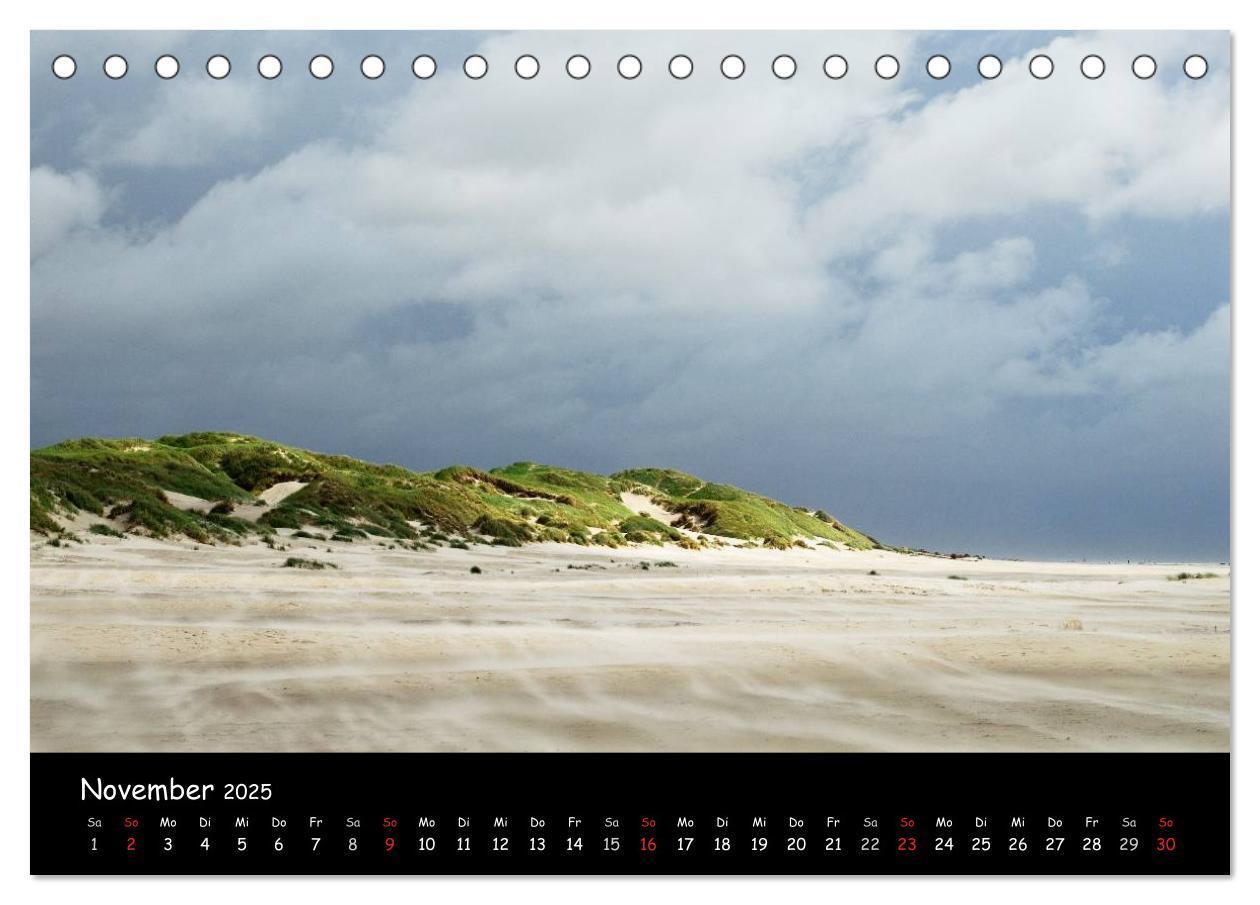 Bild: 9783435826377 | Amrum (Tischkalender 2025 DIN A5 quer), CALVENDO Monatskalender | 2025