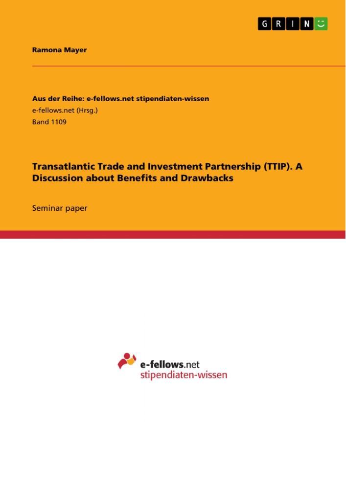 Cover: 9783656892212 | Transatlantic Trade and Investment Partnership (TTIP). A Discussion...