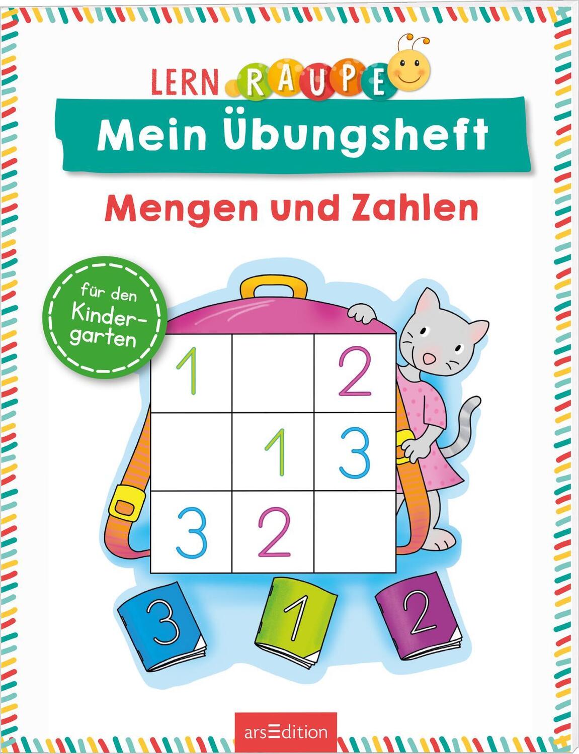 Cover: 9783845856001 | Lernraupe - Mein Übungsheft - Mengen und Zahlen | Für den Kindergarten