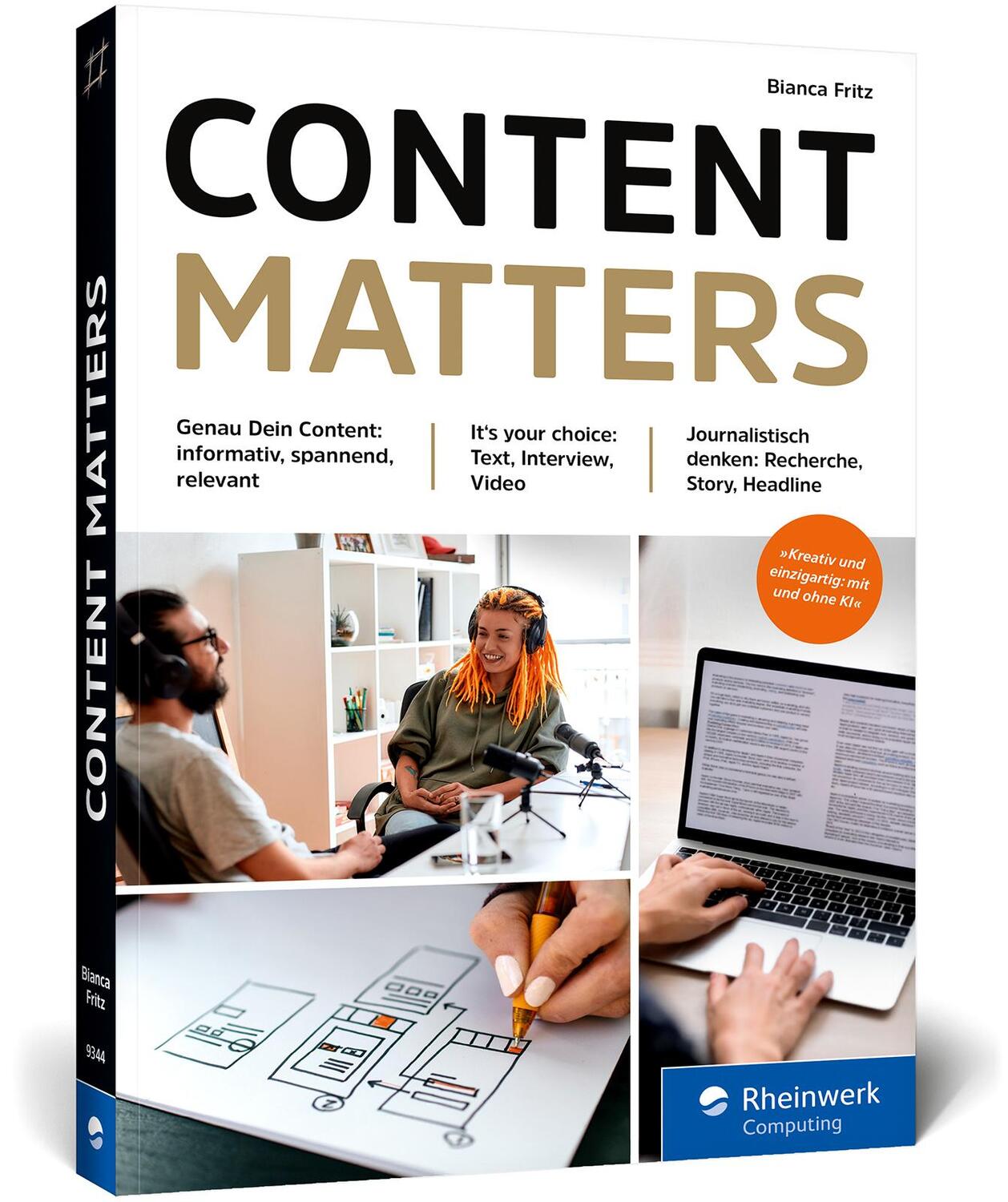 Cover: 9783836293440 | Content matters | Bianca Fritz | Taschenbuch | Rheinwerk Computing