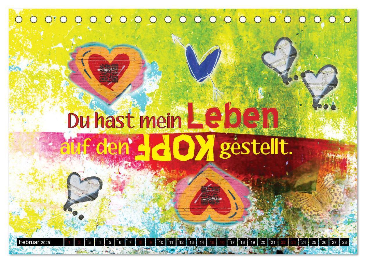 Bild: 9783457197059 | Herzig Liebesbotschaften (Tischkalender 2025 DIN A5 quer), CALVENDO...