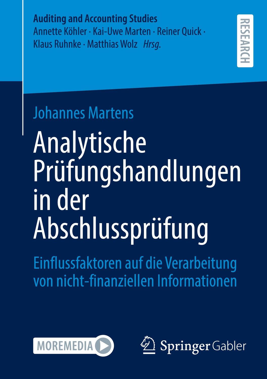 Cover: 9783658444822 | Analytische Prüfungshandlungen in der Abschlussprüfung | Martens