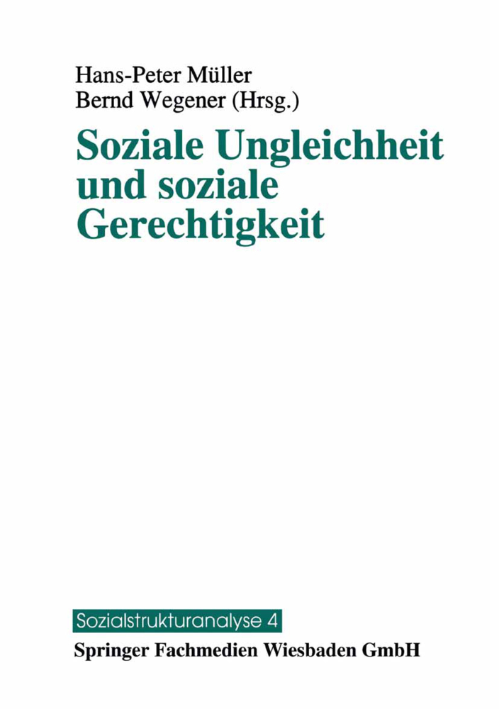 Cover: 9783810012173 | Soziale Ungleichheit und soziale Gerechtigkeit | Müller (u. a.) | Buch