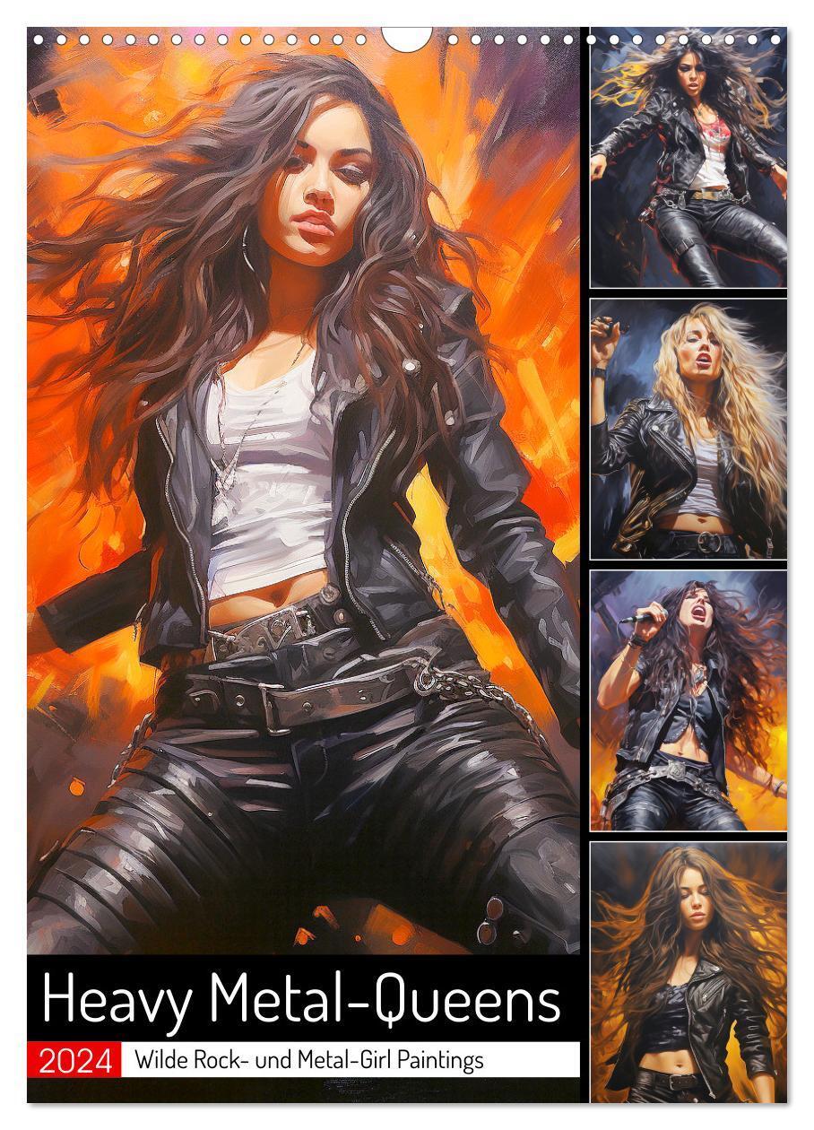Cover: 9783383668494 | Heavy Metal-Queens. Wilde Rock- und Metal-Girl Paintings...