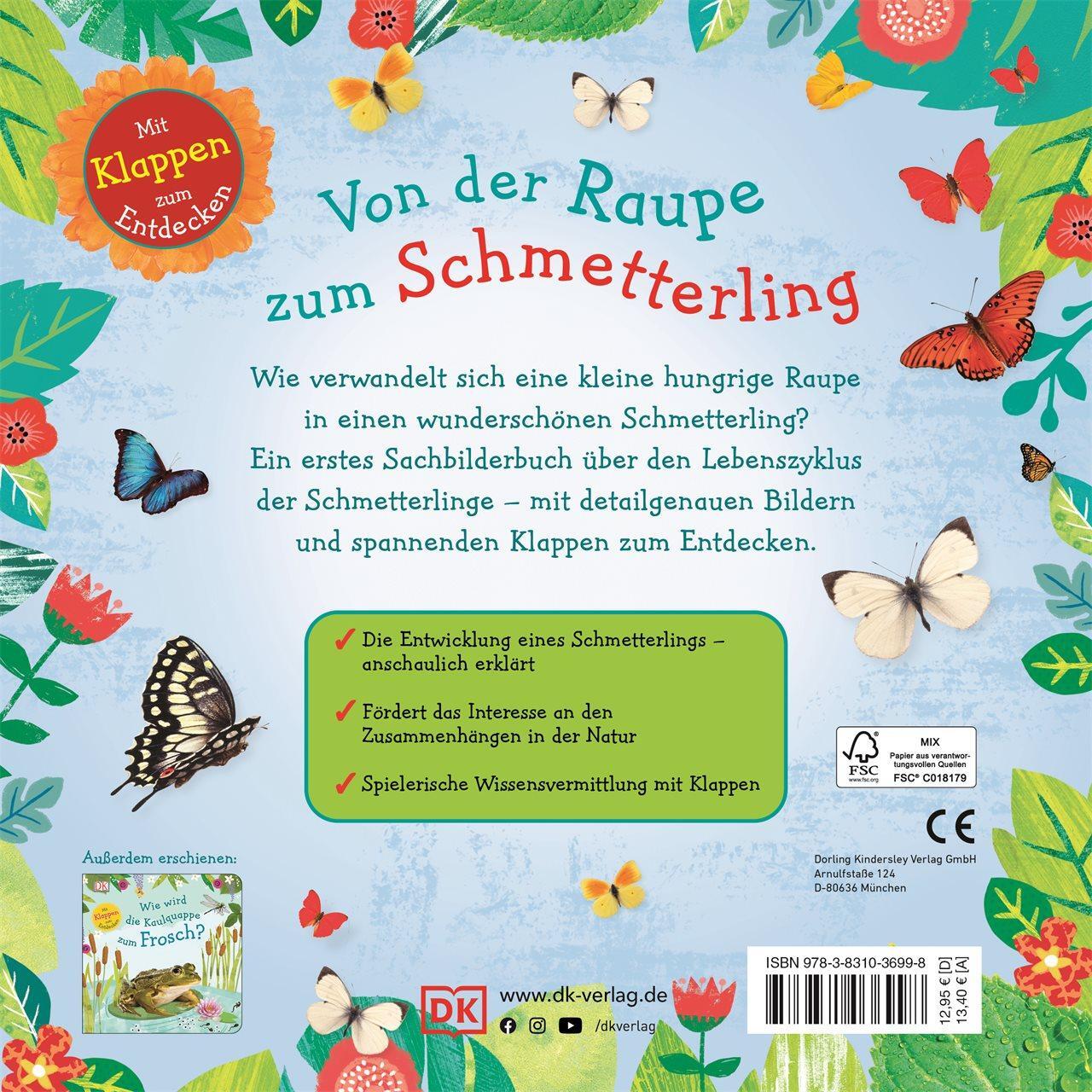 Rückseite: 9783831036998 | Wie wird die Raupe zum Schmetterling? | Buch | runde Ecken und Klappen