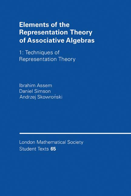 Cover: 9780521586313 | Elements of the Representation Theory of Associative Algebras | Buch