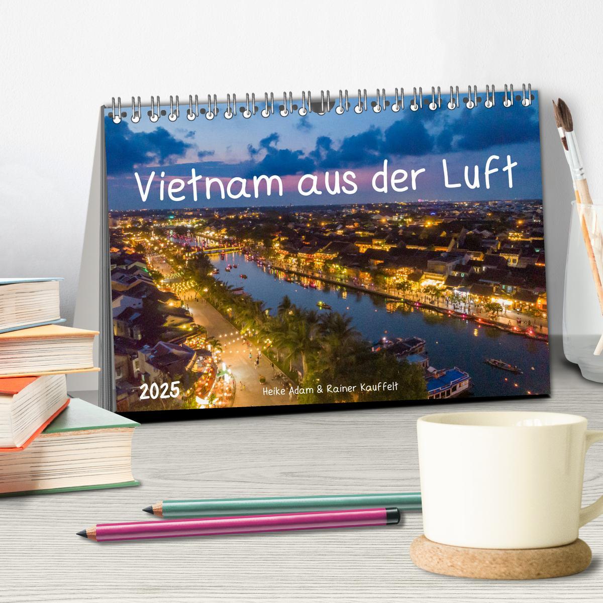 Bild: 9783435349784 | Vietnam aus der Luft (Tischkalender 2025 DIN A5 quer), CALVENDO...