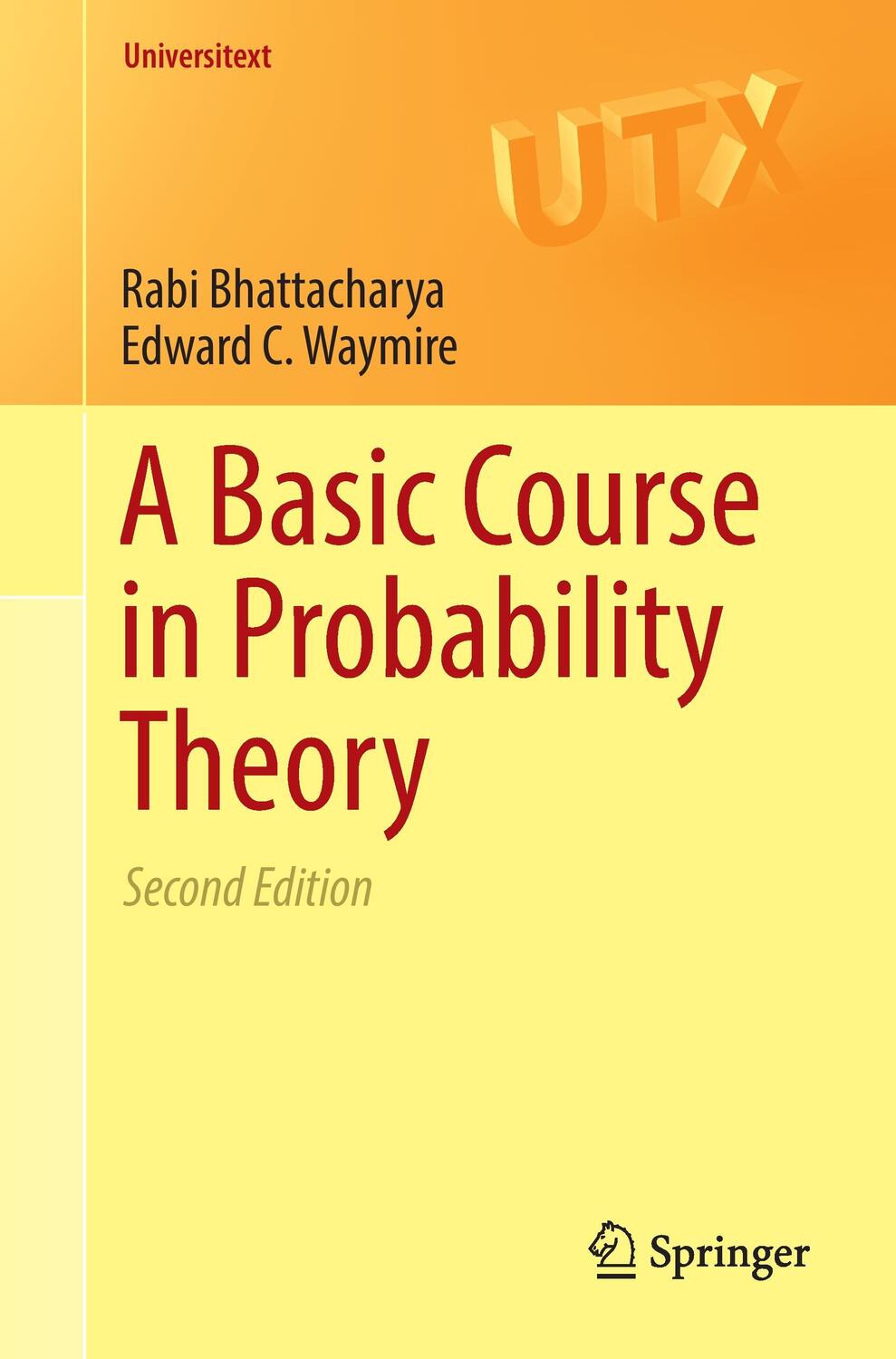 Cover: 9783319479729 | A Basic Course in Probability Theory | Rabi Bhattacharya (u. a.)