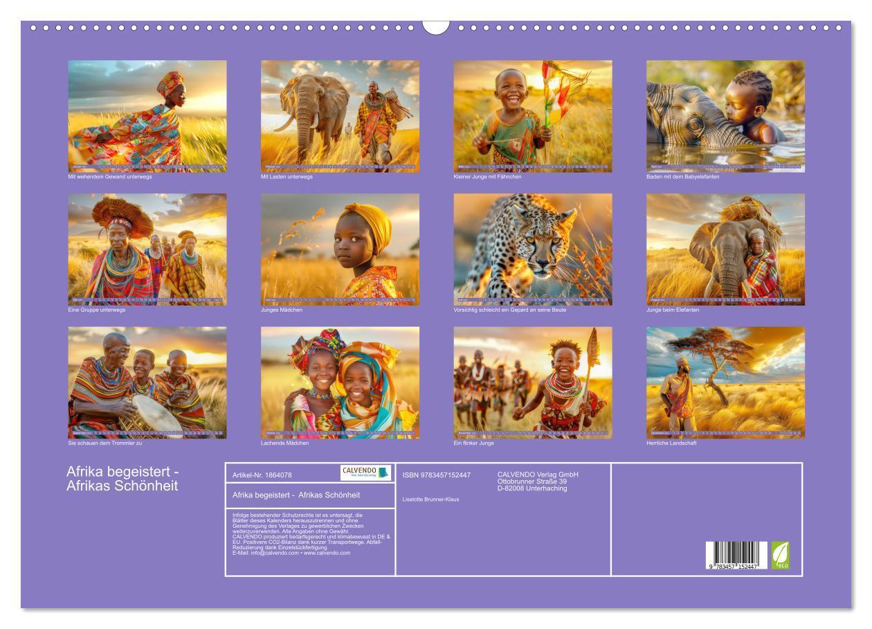 Bild: 9783457152447 | Afrika begeistert - Afrikas Schönheit (Wandkalender 2025 DIN A2...