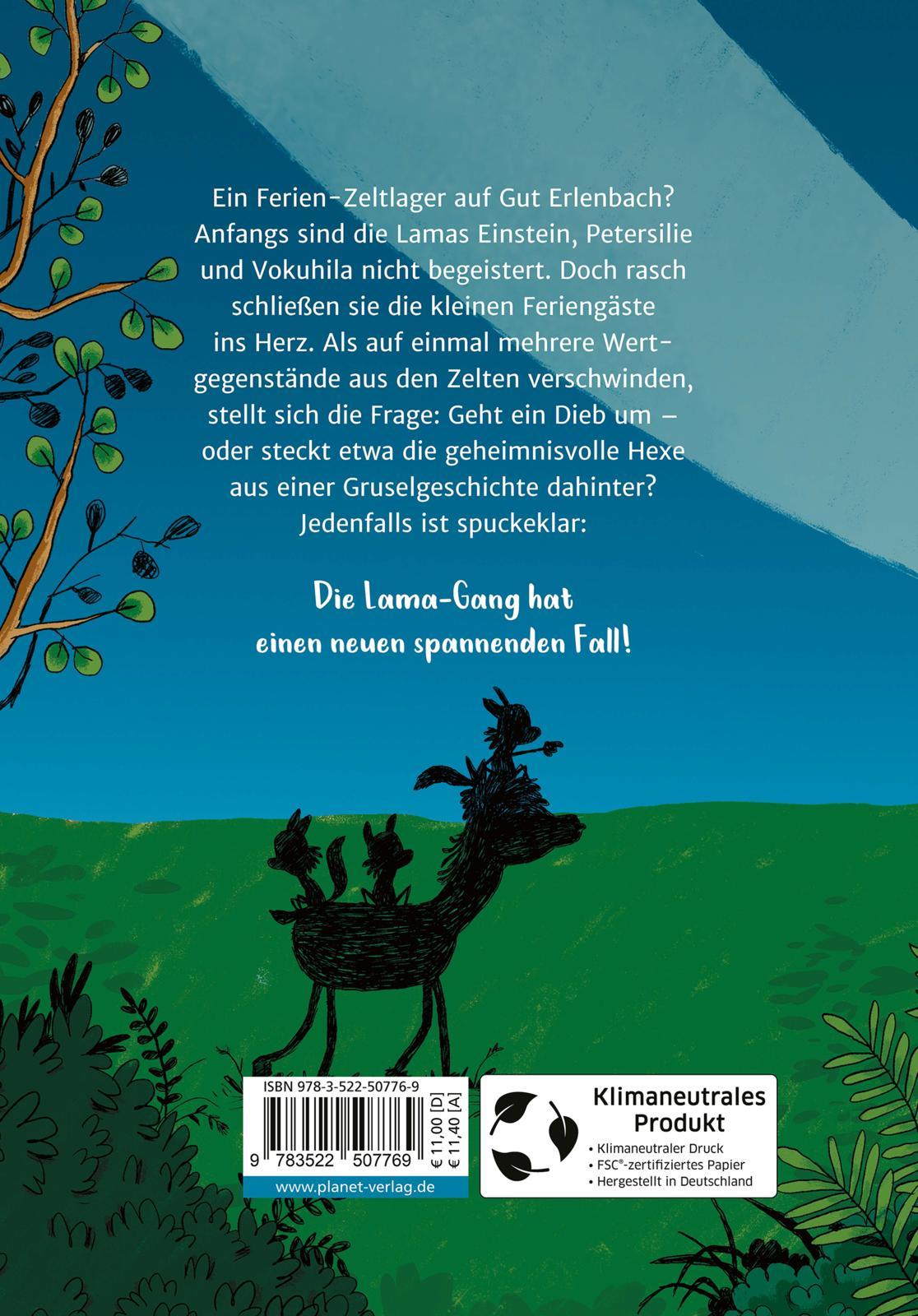 Rückseite: 9783522507769 | Die Lama-Gang. Mit Herz &amp; Spucke 3: Drei gegen Spukerei | Schmidt