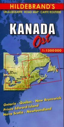 Cover: 9783889892775 | Hildebrand's Urlaubskarte Kanada Ost. Canada the East. Canada l'Est