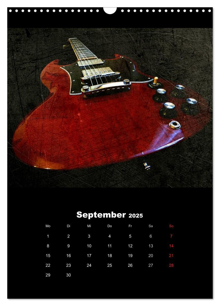 Bild: 9783457015957 | Vintage Gitarren (Wandkalender 2025 DIN A3 hoch), CALVENDO...