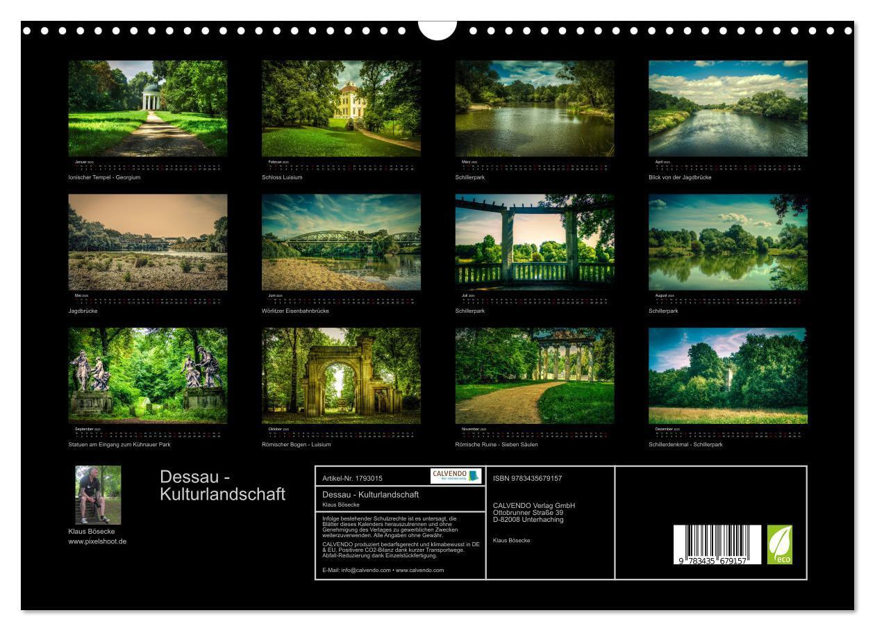 Bild: 9783435679157 | Dessau - Kulturlandschaft (Wandkalender 2025 DIN A3 quer), CALVENDO...