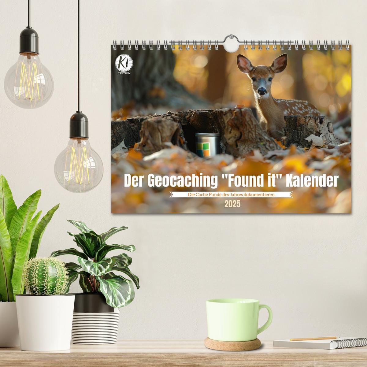 Bild: 9783435647040 | Der Geocaching Found it Kalender (Wandkalender 2025 DIN A4 quer),...