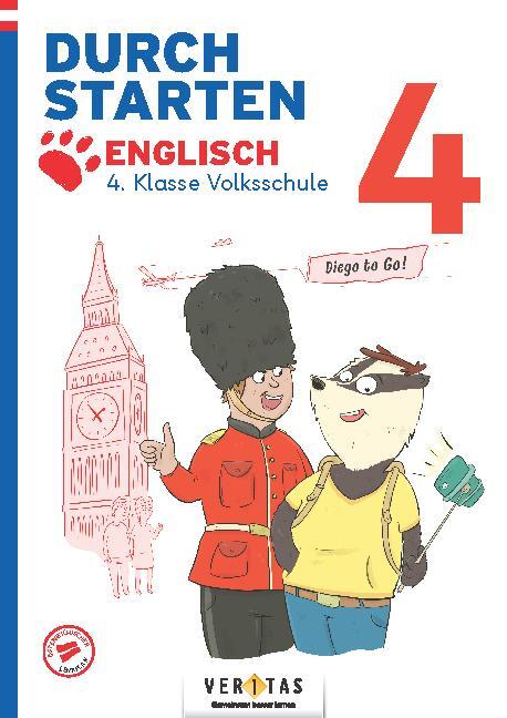 Cover: 9783710148897 | Durchstarten 4. Klasse Volksschule. Diego to go! Englisch - Übungsbuch