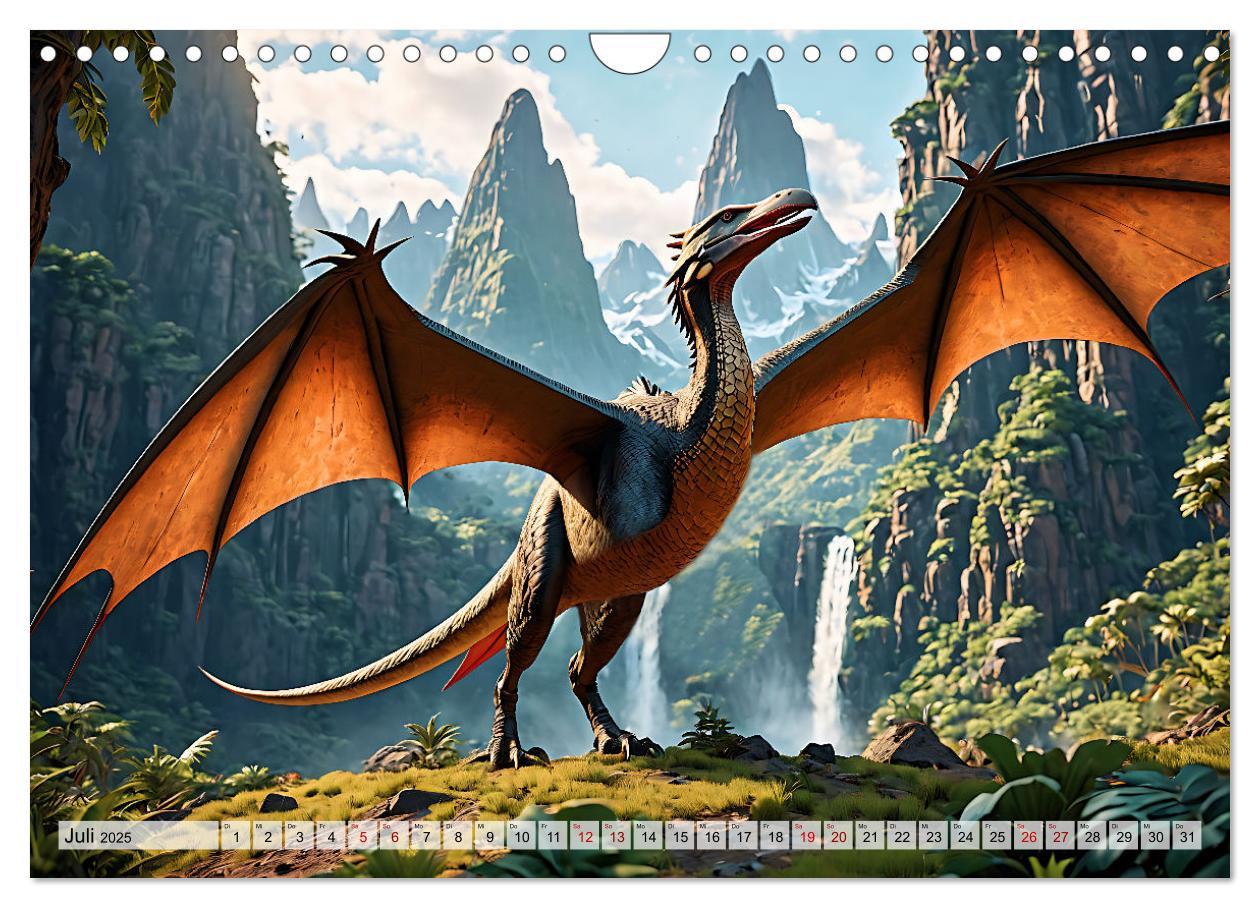 Bild: 9783383798955 | Dinosaurier - die Welt der Urzeitgiganten (Wandkalender 2025 DIN A4...