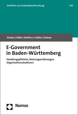 Cover: 9783848781102 | E-Government in Baden-Württemberg | Axel Piesker (u. a.) | Taschenbuch