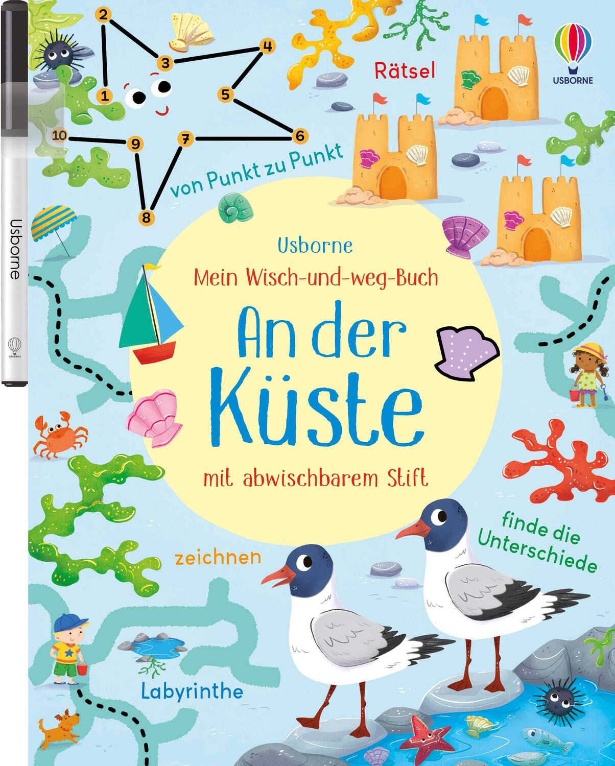Cover: 9781789417678 | Mein Wisch-und-weg-Buch: An der Küste | mit abwischbarem Stift | 2022