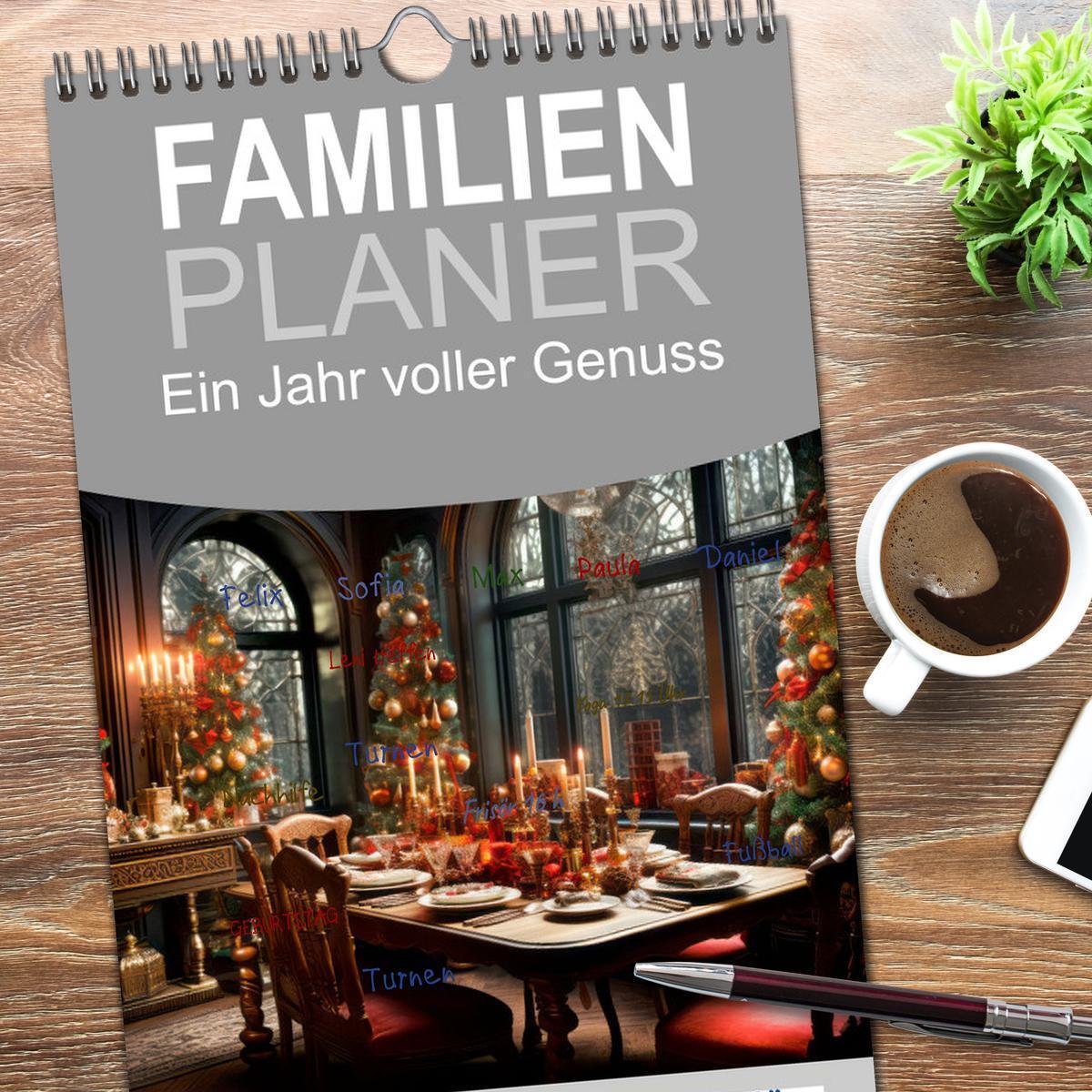 Bild: 9783457090473 | Familienplaner 2025 - Ein Jahr voller Genuss mit 5 Spalten...