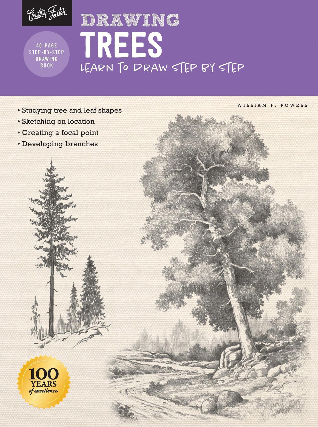 Cover: 9781633227798 | Drawing: Trees with William F. Powell | Learn to draw step by step