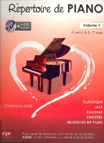 Cover: 9782953817850 | Répertoire du piano vol.1 (+audio) pour piano | F2M | Buch + CD | 2014